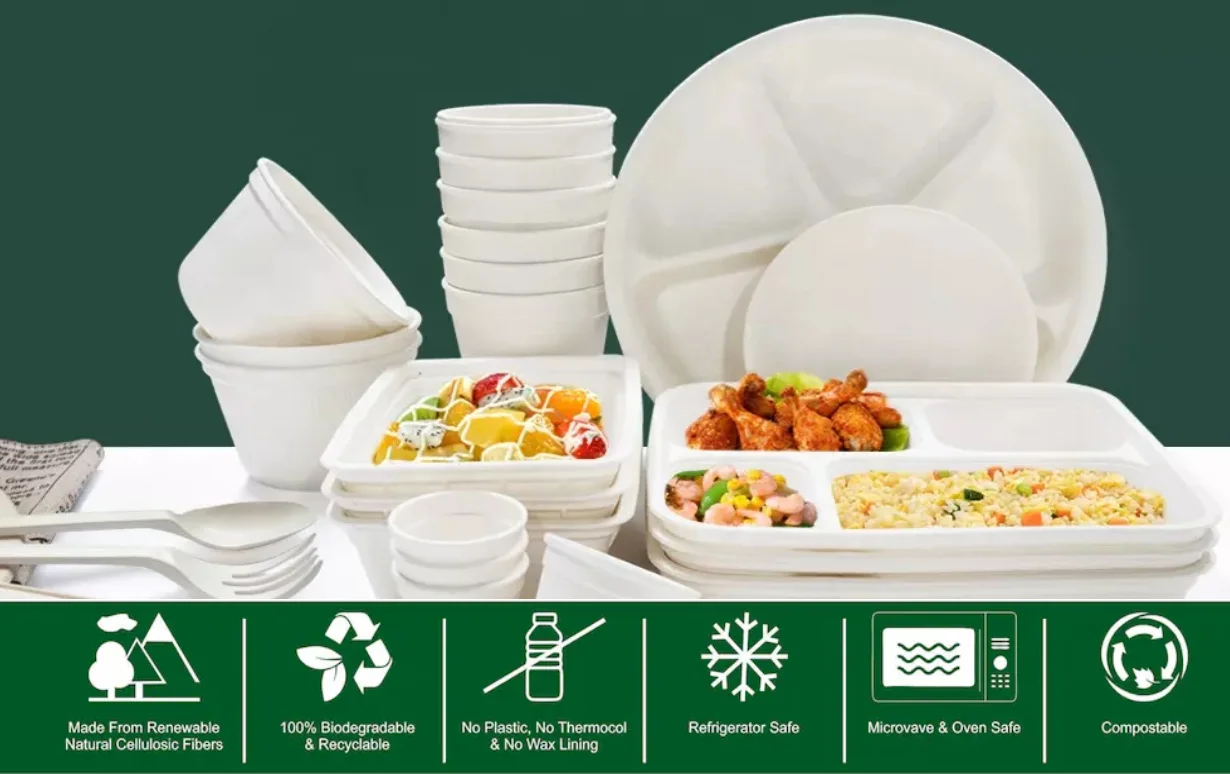Heat resistant bagasse products